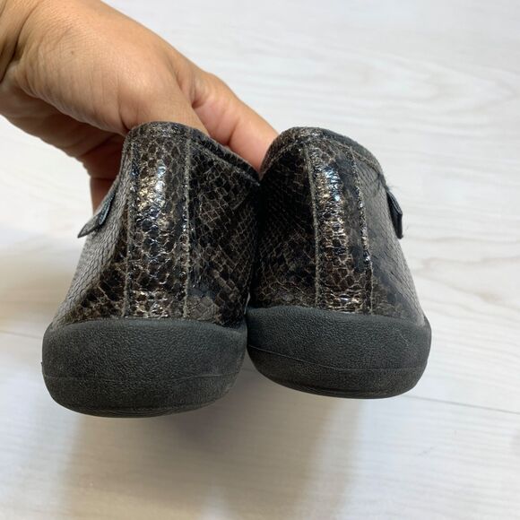 Muk Luk Sport Shoes Womens 9 Brown Black Snake Slip On Comfort Loafers - Picture 5 of 10